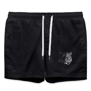 Tigre - Short de bain - noir - Devant - AI Model Male 185 light (185cm)