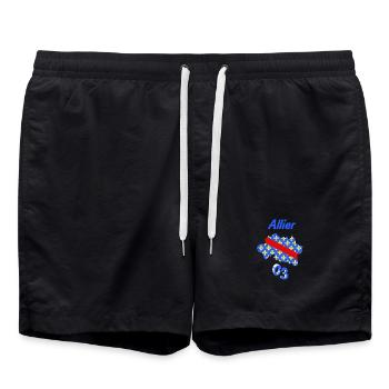 Allier - Short de bain - noir - Devant - AI Model Male 185 light (185cm)