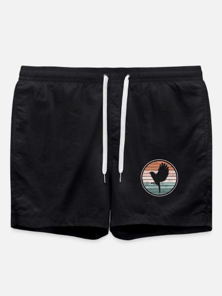 Bird Birds - Swim Trunks - black