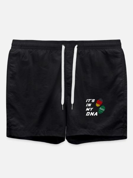 In meiner DNA Deutschland und Saudi Arabien - Badeshorts - Schwarz