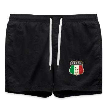 Prato Italie Armoiries Drapeaux Design - Short de bain - noir - Devant - AI Model Male 185 light (185cm)