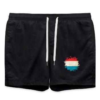 Blob drapeaux Luxembourg - Short de bain - noir - Devant - AI Model Male 185 light (185cm)