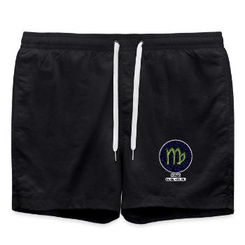 Virgo 24.08.-23.09. - Swim Trunks - black - Front - AI Model Male 185 light (185cm)