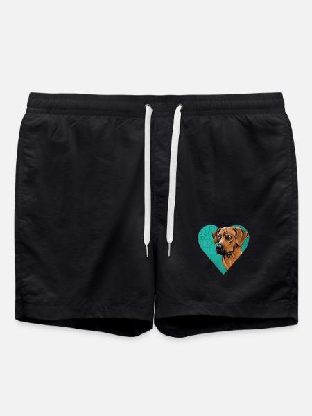 Rhodesian Ridgeback - Badeshorts - Schwarz