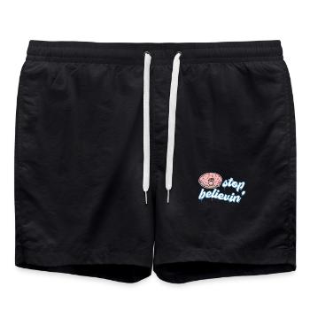 Snacking Donut Sweets Statement Dessert - Short de bain - noir - Devant - AI Model Male 185 light (185cm)