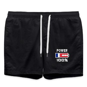 Performance du Nigeria et de la France 100% - Short de bain - noir - Devant - AI Model Male 185 light (185cm)