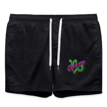Tierkreiszeichen Himmel Steinbock Horoskop Galaxie - Badeshorts - Schwarz - Vorne - AI Model Male 185 light (185cm)