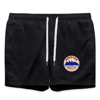 Houston - Short de bain - noir - Devant - AI Model Male 185 light (185cm)