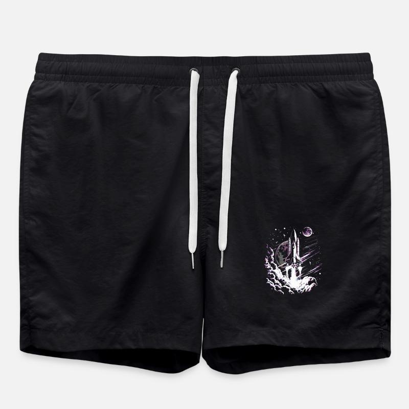 Rocket at take-off - Swim Trunks - black