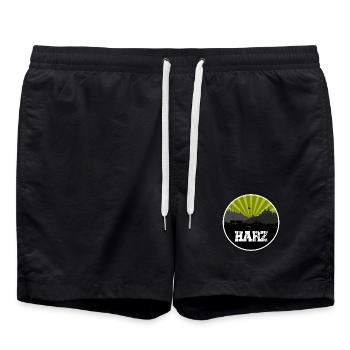 Résine Retro Skyline - Short de bain - noir - Devant - AI Model Male 185 light (185cm)