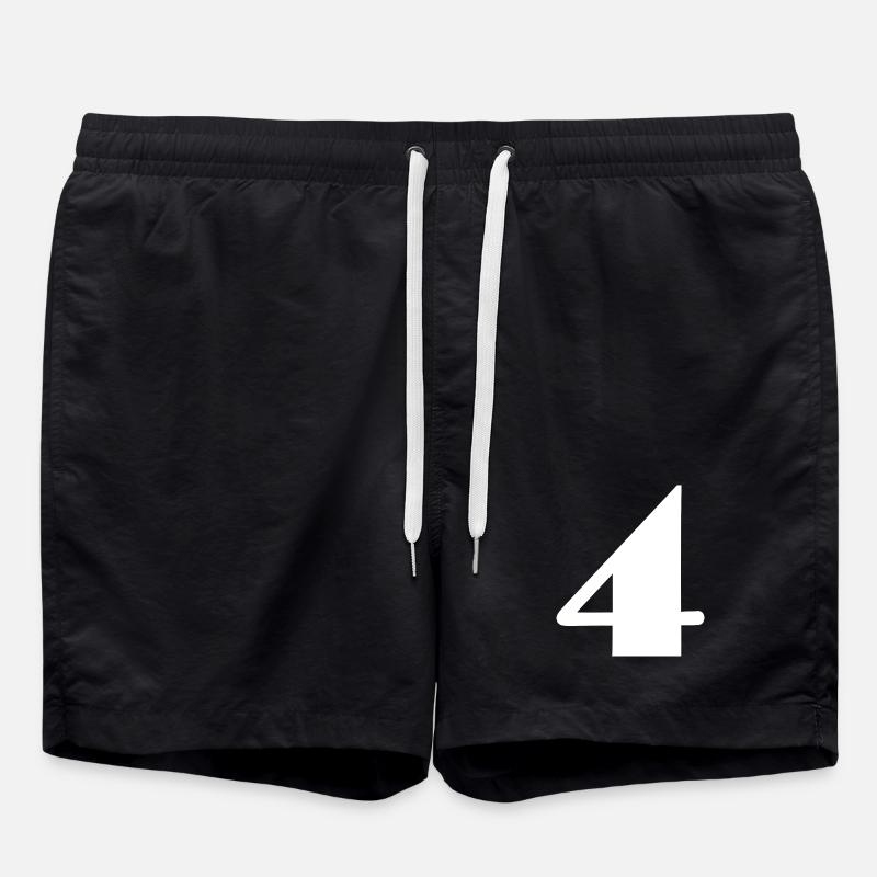 4,4 ANS,4e ANNIVERSAIRE,ANNIVERSAIRE 4 ANS - Short de bain - noir