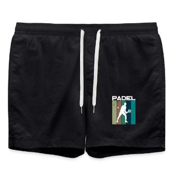 Entraînement Padel Player Balles de raquette de tennis - Short de bain - noir - Devant - AI Model Male 185 light (185cm)