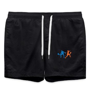Padel Tennis Padel Game Player Tournoi Raquette - Short de bain - noir - Devant - AI Model Male 185 light (185cm)