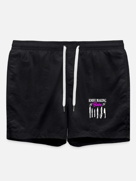 Knife Making Babe Knives Design - Swim Trunks - black