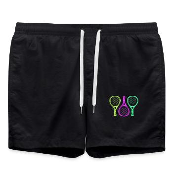 Padel Raquette Joueur de recul Jeu de Padel - Short de bain - noir - Devant - AI Model Male 185 light (185cm)