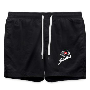 Heart I Love Padel Statement Entraînement des joueurs - Short de bain - noir - Devant - AI Model Male 185 light (185cm)