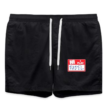 Déclaration du joueur Tournoi Padel Padel Game Tennis - Short de bain - noir - Devant - AI Model Male 185 light (185cm)