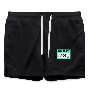 Déclaration de Balles de jeu de padel de joueur de padel de loisir - Short de bain - noir - Devant - AI Model Male 185 light (185cm)