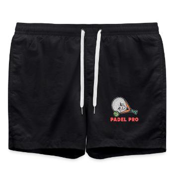 Padel Training Player Statement Tournament Racket - Swim Trunks - black - Front - AI Model Male 185 light (185cm)