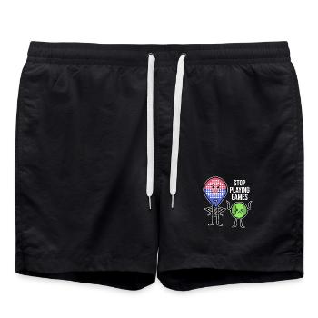 Déclaration du joueur Raquette Padel Padel Balles d’équipe - Short de bain - noir - Devant - AI Model Male 185 light (185cm)