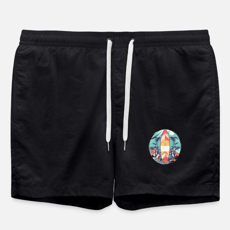 Surfboard - Swim Trunks - black