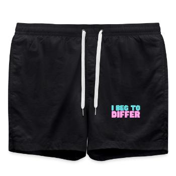 Je ne suis pas d’accord - Ove Sundberg - Short de bain - noir - Devant - AI Model Male 185 light (185cm)