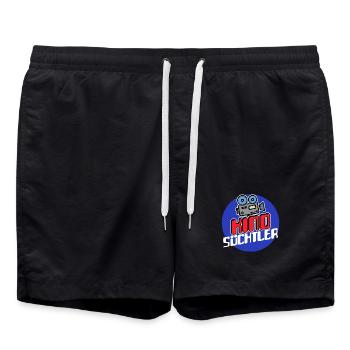 Movies Kamera Streaming Theater Statement Kino - Badeshorts - Schwarz - Vorne - AI Model Male 185 light (185cm)