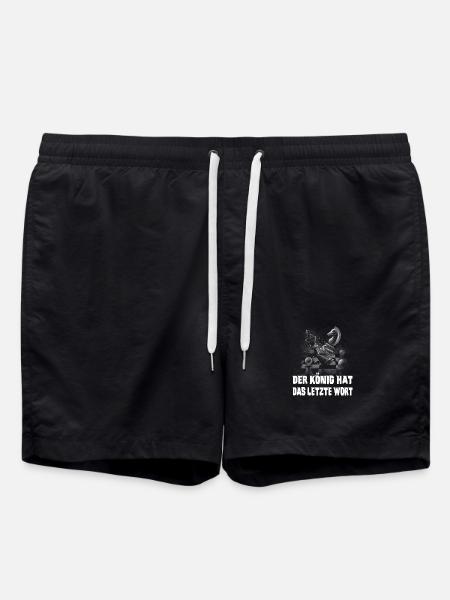 Schach Design - Badeshorts - Schwarz