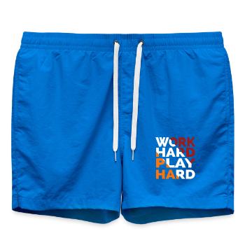 Travailler dur Jouer dur - Short de bain - cobalt blue - Devant