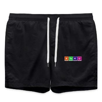 Manga Anime Statement Japanisch Comic Animation - Badeshorts - Schwarz - Vorne - AI Model Male 185 light (185cm)