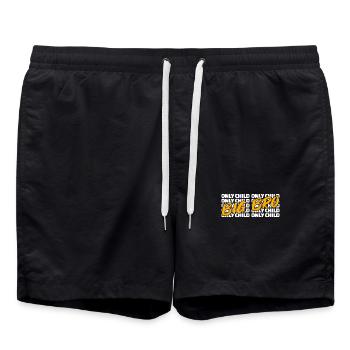Frères et sœurs Frère unique Déclaration d’enfant Grand Frère - Short de bain - noir - Devant - AI Model Male 185 light (185cm)