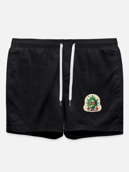 Broccoli Boy - Swim Trunks - black
