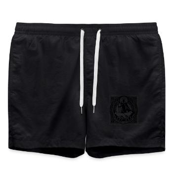 Fils d’Odin - Short de bain - noir - Devant - AI Model Male 185 light (185cm)