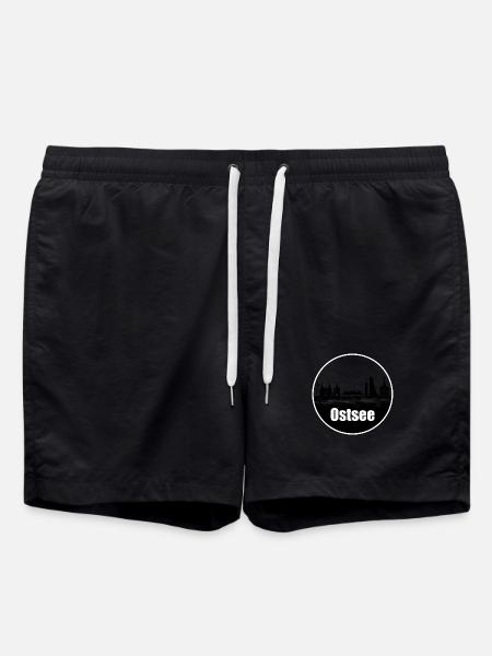 Baltic Sea Transparency Skyline - Swim Trunks - black