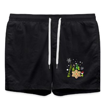 Avent, pain d’épices, biscuits - Short de bain - noir - Devant - AI Model Male 185 light (185cm)
