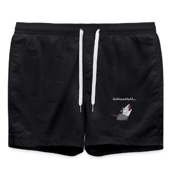 Opossum - Badeshorts - Schwarz - Vorne - AI Model Male 185 light (185cm)