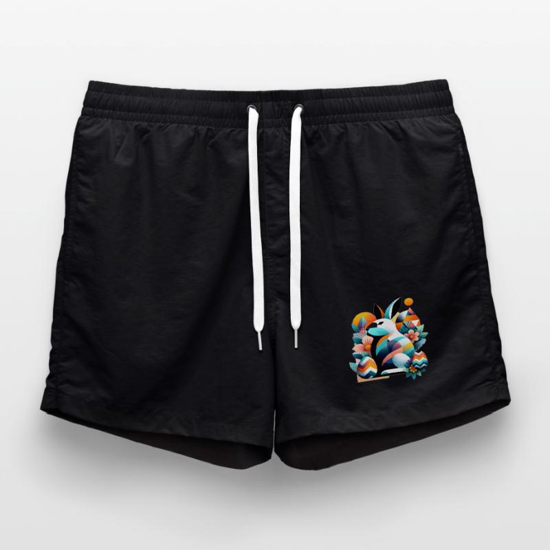 Modern Easter Graphics Badeshorts