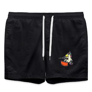 Wakeboard, Licorne, Sports nautiques, Surf, Surf - Short de bain - noir - Devant - AI Model Male 185 light (185cm)