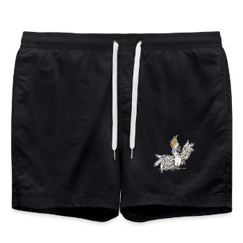 Parrot, Pet, Tropical, Bird, Animal, Zoo Animals - Swim Trunks - black - Front - AI Model Male 185 light (185cm)