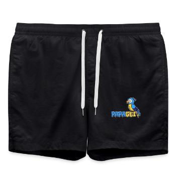 Perroquet disant Animal Amoureux Pet Bird Zoo - Short de bain - noir - Devant - AI Model Male 185 light (185cm)