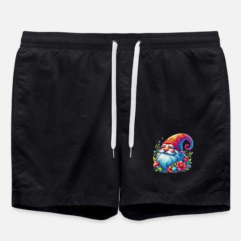Gnome Goblin Elf - Swim Trunks - black