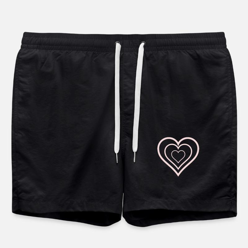 HEART - Swim Trunks - black