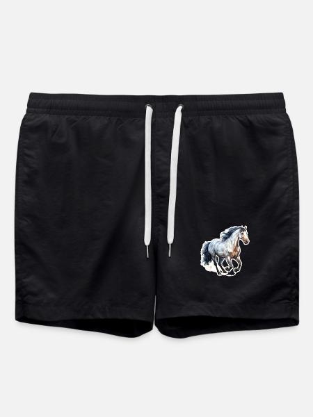 Cheval sauvage - Short de bain - noir