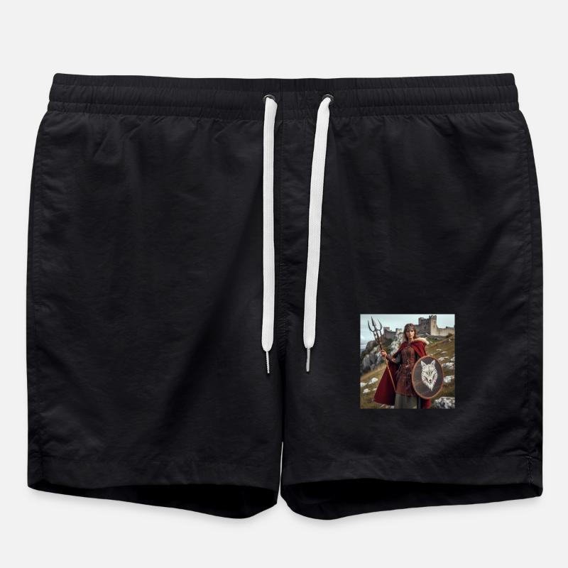 Viking Warrior - Swim Trunks - black