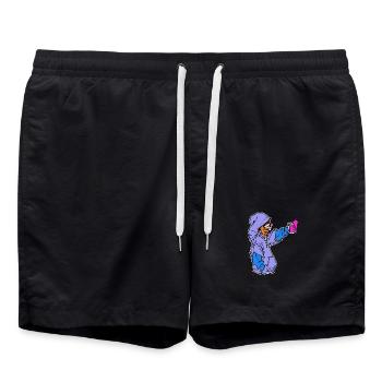 Pulvérisateur Art Bombe Aérosol Graffiti Croquis Street Art - Short de bain - noir - Devant - AI Model Male 185 light (185cm)