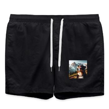 Bouvier bernois - Short de bain - noir - Devant - AI Model Male 185 light (185cm)