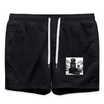 Bouvier bernois - Short de bain - noir - Devant - AI Model Male 185 light (185cm)