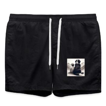 Bouvier bernois - Short de bain - noir - Devant - AI Model Male 185 light (185cm)