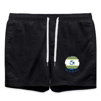 Marne - Short de bain - noir - Devant - AI Model Male 185 light (185cm)
