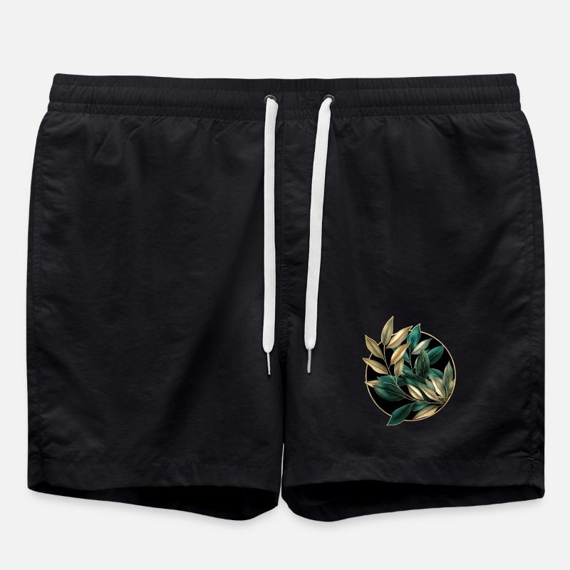 Plantes élégantes - Short de bain - noir